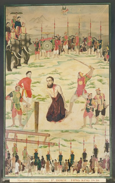 Jesuiittamarttyyri Tonkinissa, Kiinassa, 1838 tekijältä Indo Chinese School