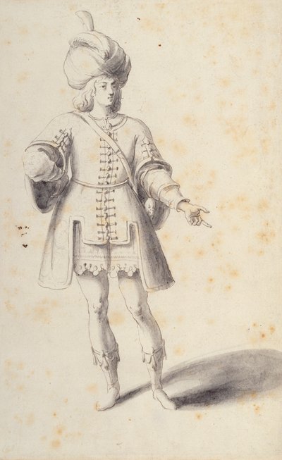 Jalo persialainen nuori (kynä ja muste paperille) tekijältä Inigo Jones