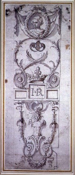 Suunnittelu koristepaneelille tekijältä Inigo Jones