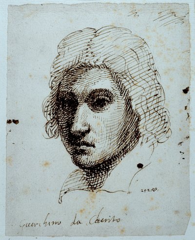 Piirustus Guercinosta (kynä ja muste paperille) tekijältä Inigo Jones