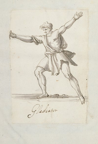 Gladiaattori (kynä ja muste paperille) tekijältä Inigo Jones
