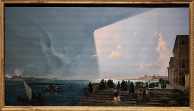 Auringonpimennys Fondamenta Nuovessa tekijältä Ippolito Caffi