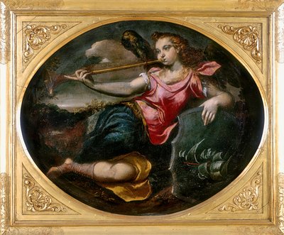 Fame, Ippolito Scarsellan, joka tunnetaan myös nimellä lo Scarsellino, teos, joka on säilytetty Modenan Galleria Estensessä tekijältä Ippolito Scarsella