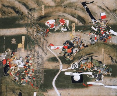 Näyttö Nagashinon taistelusta 1575, Osakan linnanmuseo, 2005 (kuva) (kuva) tekijältä Ira Block