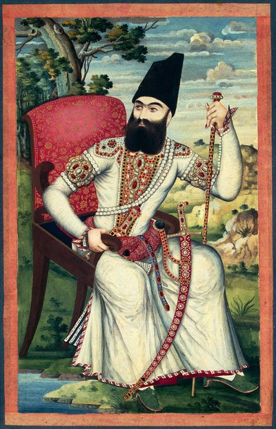 Prinssi Abbas Mirzan muotokuva, noin 1820 tekijältä Iranian Master