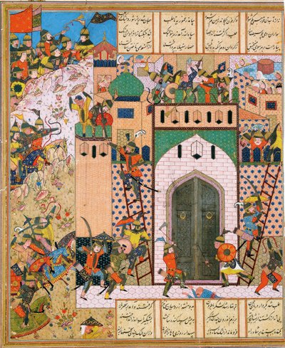 Shah Anushirvan valloittaa Saqilan linnoituksen tekijältä Iranian Master