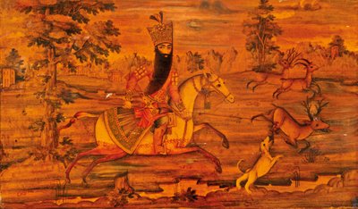 Yksityiskohta Qajar-arkun tekijältä Iranian School