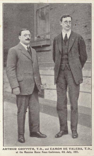 Arthur Griffith ja Eamon de Valera tekijältä Irish Photographer