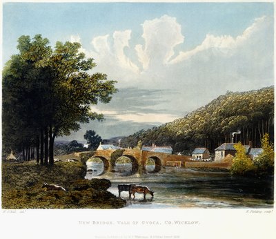 Uusi silta, Vale of Ovoca, Co. Wicklow, 1835 tekijältä Irish School