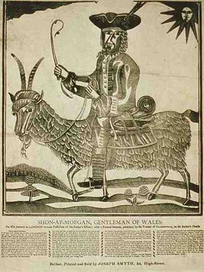 "Shon Ap Morgan, Walesin herrasmies" (litografia). tekijältä Irish School