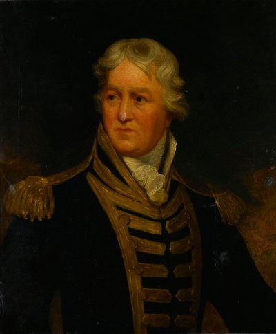 Amiraali Charles Middleton, myöhemmin lordi Barham (1726-1813), 1800-luvun alku (öljy kankaalle). tekijältä Isaac (after) Pocock