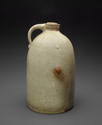 Kannu, c. 1869-1873 (suolalasitettu kivitavara, korkki) tekijältä Isaac (attr.to) Suttles