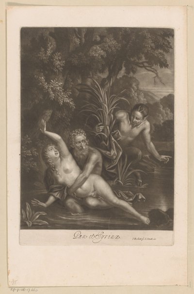 Pan en Syrinx Pan et Syrinx (otsikko esineessä) tekijältä Isaac Beckett