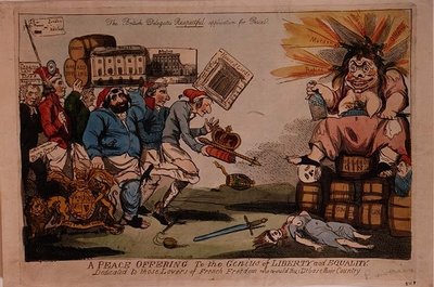Rauhanuhri vapauden ja tasa-arvon nerolle tekijältä Isaac Cruikshank