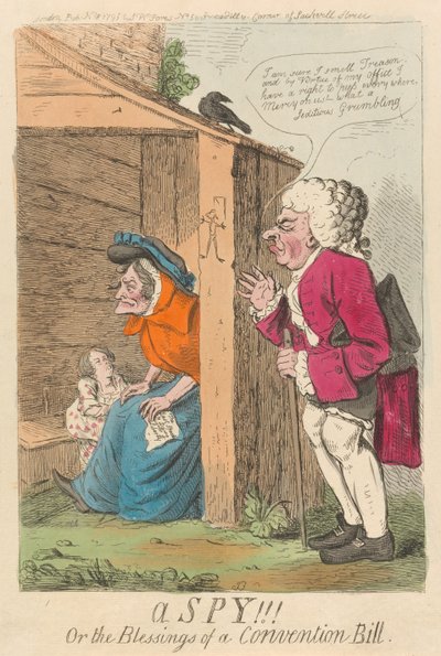 Ein Spion!!! oder die Segnungen eines Konventionsgesetzes tekijältä Isaac Cruikshank