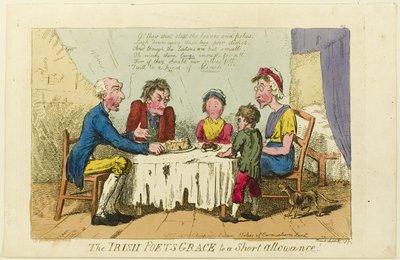 Irlantilaiset runoilijat armoa lyhyelle korvaukselle! tekijältä Isaac Cruikshank
