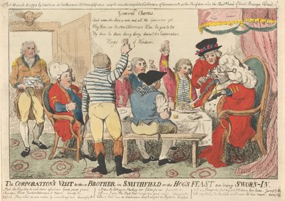 Der Besuch der Corporation bei ihrem Bruder in Smithfield oder das Schweinefest bei der Vereidigung tekijältä Isaac Cruikshank