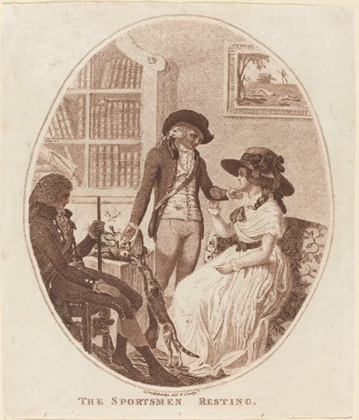 Urheilijat lepäämässä tekijältä Isaac Cruikshank