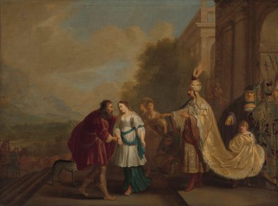 Farao antaa Saaran takaisin Abrahamille tekijältä Isaac Isaacsz