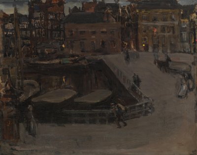 Damrak illalla tekijältä Isaac Israels