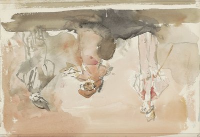 Kolme taiteilijaa lavalla tekijältä Isaac Israels