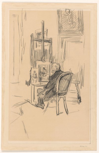 Jozef Israels studiossaan tekijältä Isaac Israels