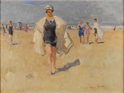 Lady on the Beach Viareggiossa tekijältä Isaac Israels