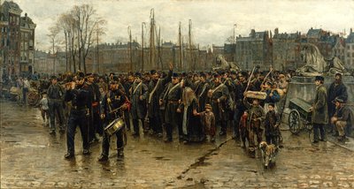 Siirtomaasotilaiden kuljetus tekijältä Isaac Israels