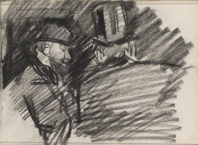 Kaksi miestä hatuilla tekijältä Isaac Israels