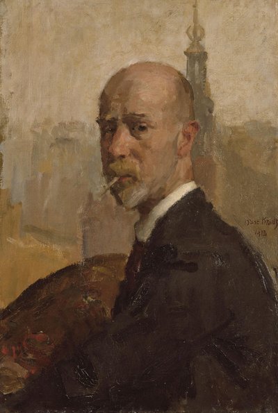Omakuva Munttorenin kanssa tekijältä Isaac Israels