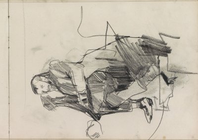 istuva mies tekijältä Isaac Israels