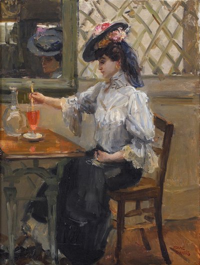 Kahvilassa tekijältä Isaac Israels