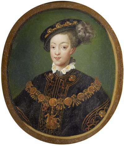 Edward VI 1537-1553, Englannin kuningas, 1500-luku tekijältä Isaac Oliver