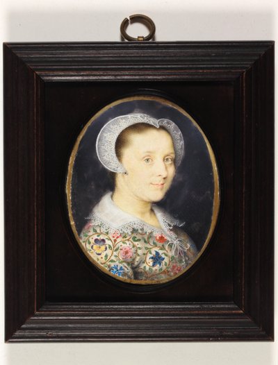 Elizabeth Harding, rouva Isaac Oliver (akvarelli vellum) tekijältä Isaac Oliver
