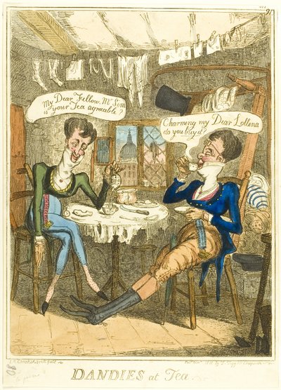 Dandyt teellä tekijältä Isaac Robert Cruikshank