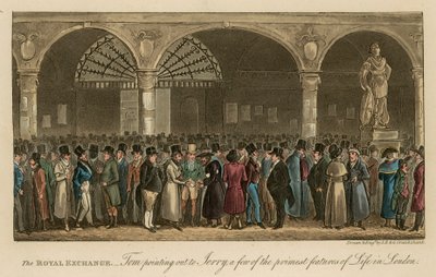 Kuninkaallinen pörssi: Tom osoittaa Jerrylle muutamia Lontoon elämän tärkeimmistä piirteistä tekijältä Isaac, Robert and George Cruikshank