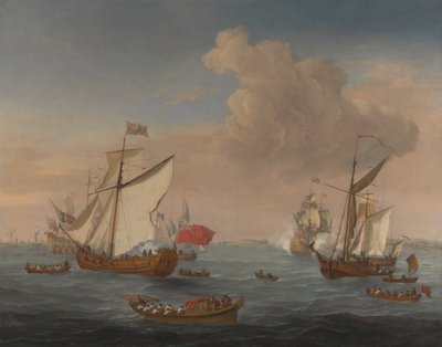 Laivat Thamesin suistossa lähellä Sheernessiä tekijältä Isaac Sailmaker