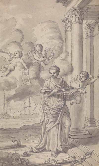 Frontispiece for Town and Country Magazine, Vol. III vuodelta 1771, nro 1 tekijältä Isaac Taylor