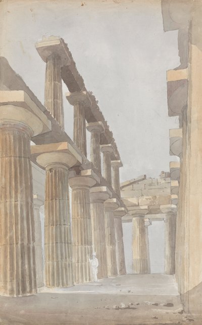 Suuren temppelin sisustus Paestumissa tekijältä Isaac Weld