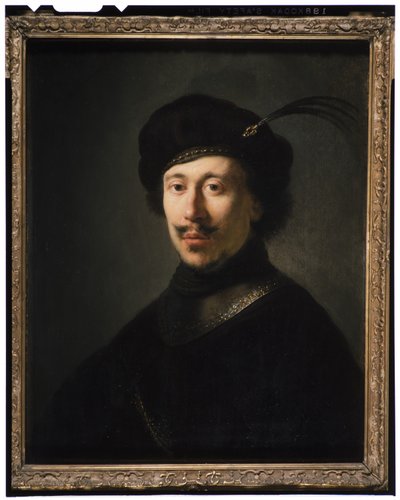 Nuori mies rotkossa ja muhkeassa lippassa, n. 1630 tekijältä Isaac de Jouderville