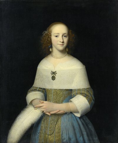 Nuoren naisen muotokuva, mahdollisesti Susanna Reael, 1656 tekijältä Isaack Luttichuys