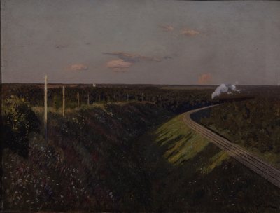 Juna matkalla, 1890-luku tekijältä Isaak Ilyich Levitan
