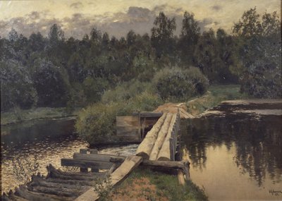 Matalalla, 1892 tekijältä Isaak Ilyich Levitan