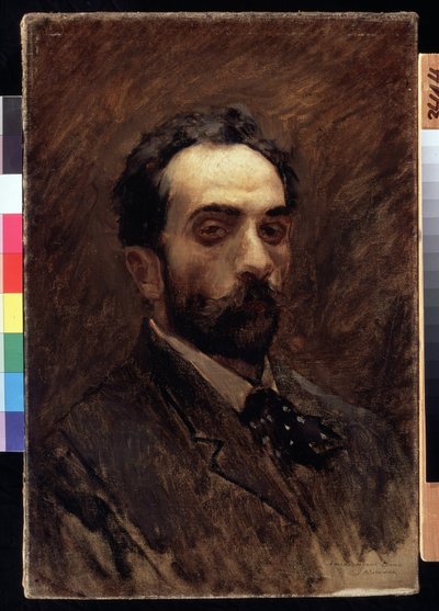 Omakuva. Isaac Ilyich Levitanin (1860-1900) maalaus. öljy kankaalle, loppu 1890. Venäläinen taide, 1800-luvun muotokuva. Valtion Tretjakovin galleria, Moskova. tekijältä Isaak Ilyich Levitan