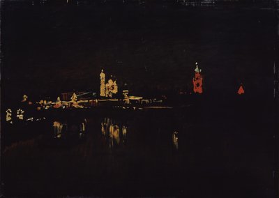 Moskovan Kremlin valaistus, 1896 tekijältä Isaak Ilyich Levitan