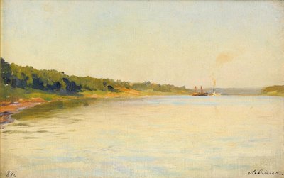 Volga-joen ranta, 1889 tekijältä Isaak Ilyich Levitan