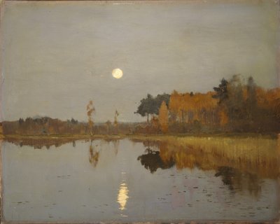 Iltahämärä. Kuu, 1899 tekijältä Isaak Ilyich Levitan