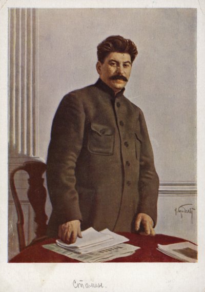 Josif Stalin, Neuvostoliiton bolshevikkijohtaja tekijältä Isaak Israilevich Brodsky
