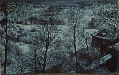 Talvimaisema, 1917 tekijältä Isaak Israilevich Brodsky