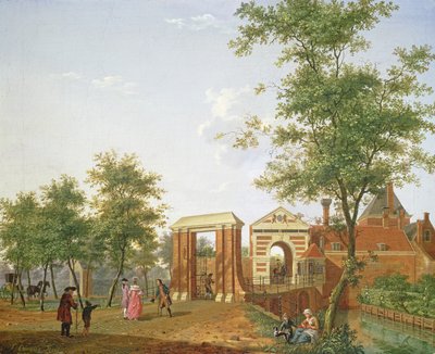 Näkymä Zylpoortista, Harlem, 1780 tekijältä Isaac Ouwater